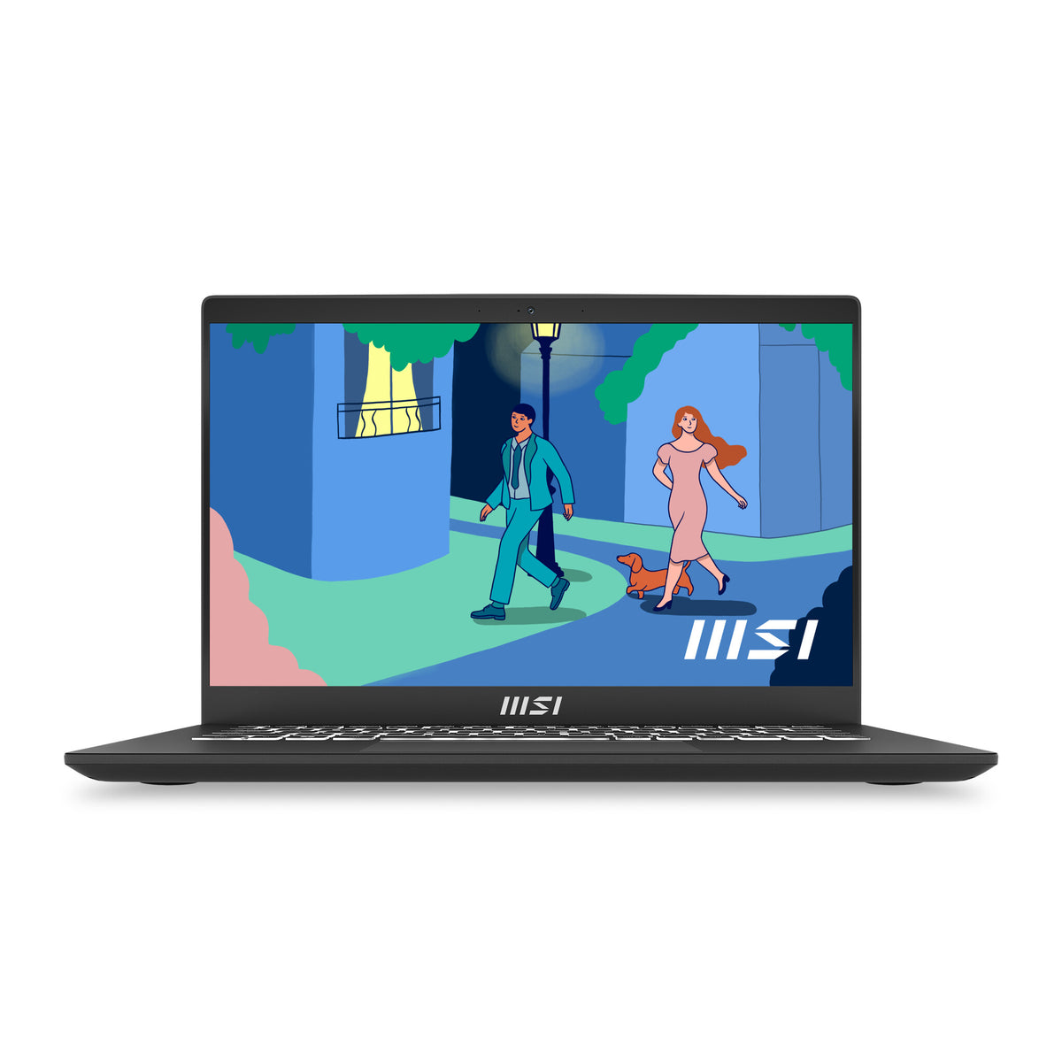 MSI Modern 14 Netbook 35.6 cm (14") - Full HD AMD Ryzen™ 5 7530U - 8 GB DDR4-SDRAM - 512 GB SSD - Wi-Fi 6E - Windows 11 Home - Black