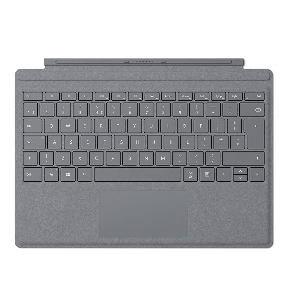 Microsoft Surface Pro Signature Type Cover - Platinum - UK Layout