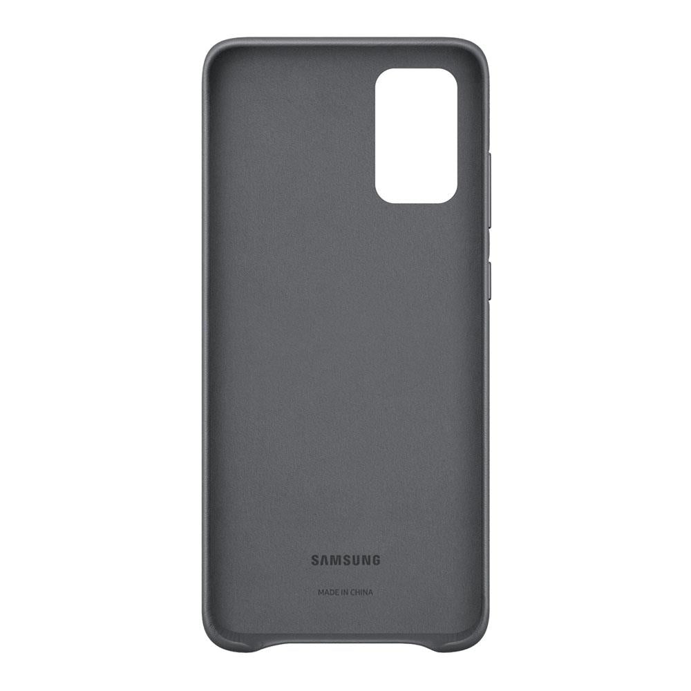 Samsung Galaxy S20 Plus Leather Cover - Gray