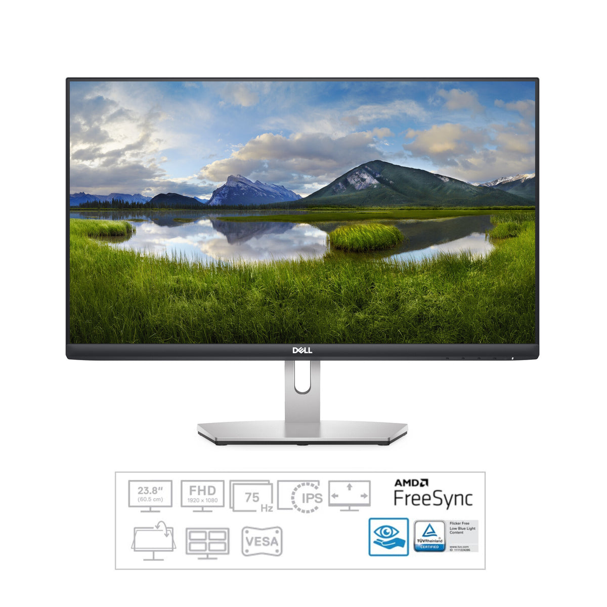 DELL S Series 24 S2421HN computer monitor 60.5 cm (23.8") 1920 x 1080 pixels Full HD LCD