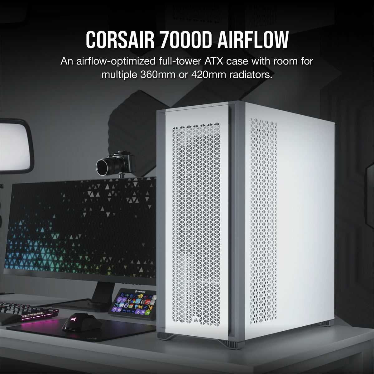 Corsair 7000D AIRFLOW - ATX Full Tower Case in White