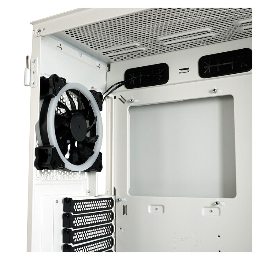 LC-Power Holo 1 X - ATX Mid Tower Case in White