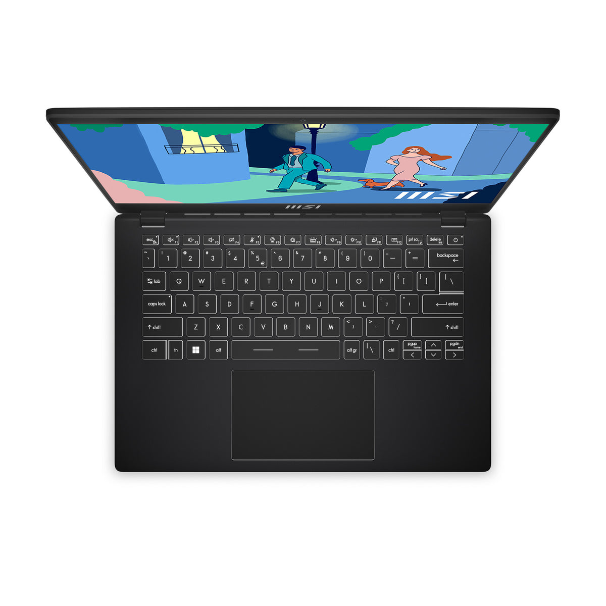 MSI Modern 14 Netbook 35.6 cm (14") - Full HD AMD Ryzen™ 5 7530U - 8 GB DDR4-SDRAM - 512 GB SSD - Wi-Fi 6E - Windows 11 Home - Black
