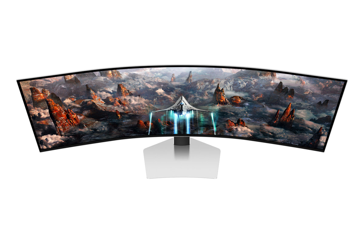 Samsung Odyssey S49CG934SU computer monitor 124.5 cm (49") 5120 x 1440 pixels DQHD OLED Silver
