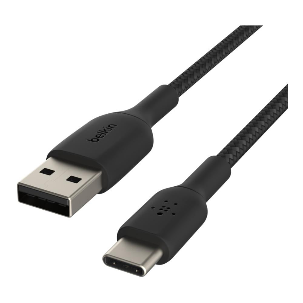 Belkin BOOSTCHARGE Braided USB-C to USB-A Cable - 3m - Black