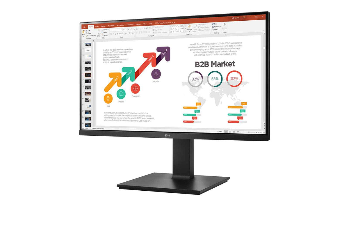 LG 24BP45SP-B - 60.5 cm (23.8") - 1920 x 1080 pixels FHD LED Monitor