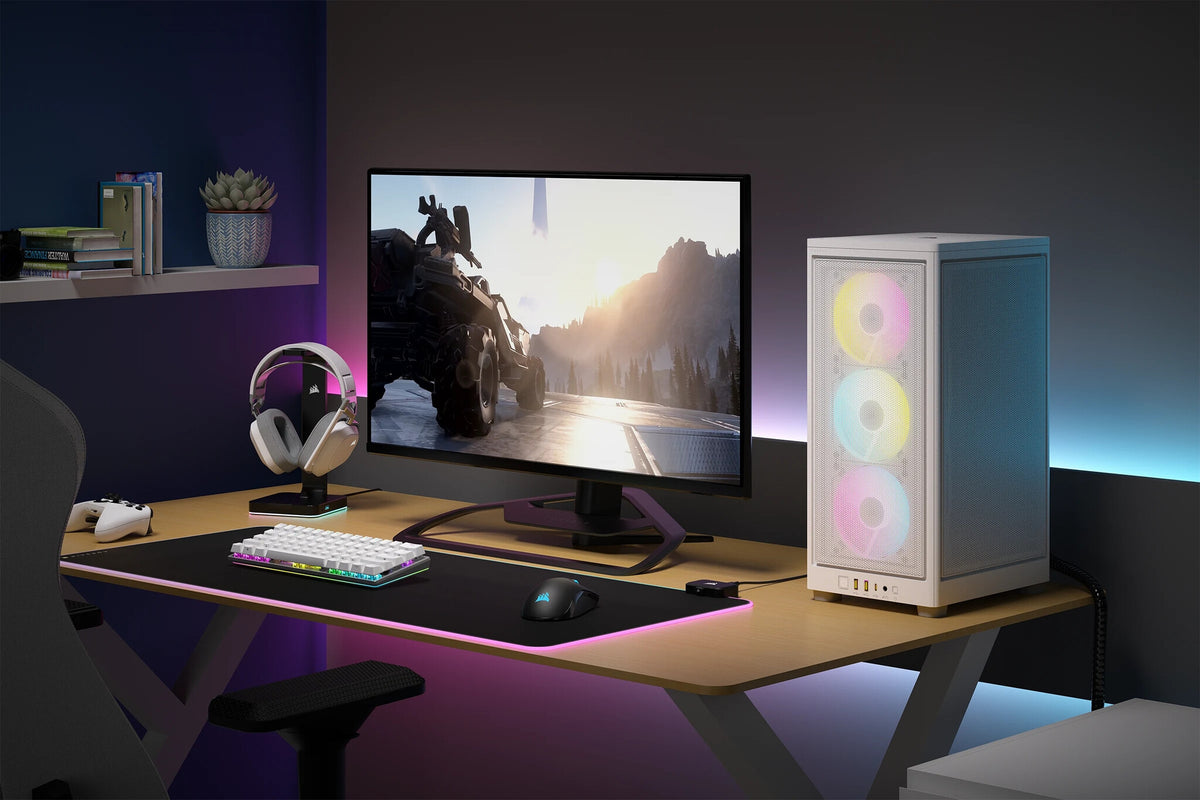 Corsair 2000D RGB AIRFLOW - Mini ITX Tower Case in White