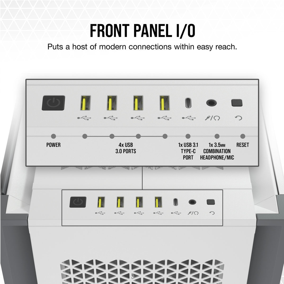 Corsair 7000D AIRFLOW - ATX Full Tower Case in White