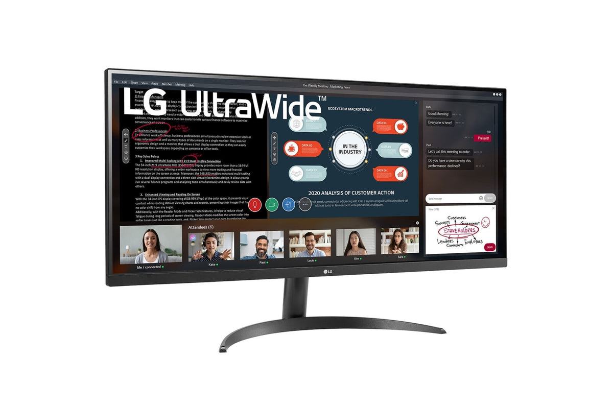 LG 34WP500-B computer monitor 86.4 cm (34&quot;) 2560 x 1080 pixels UltraWide Full HD LED Black