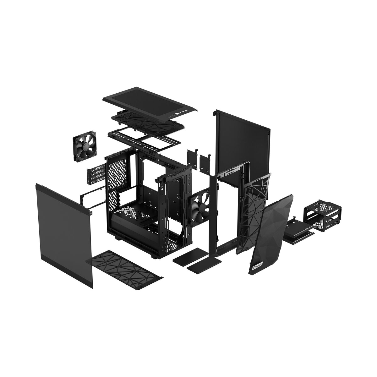 Fractal Design Meshify 2 Mini - MicroATX Mid Tower Case in Black