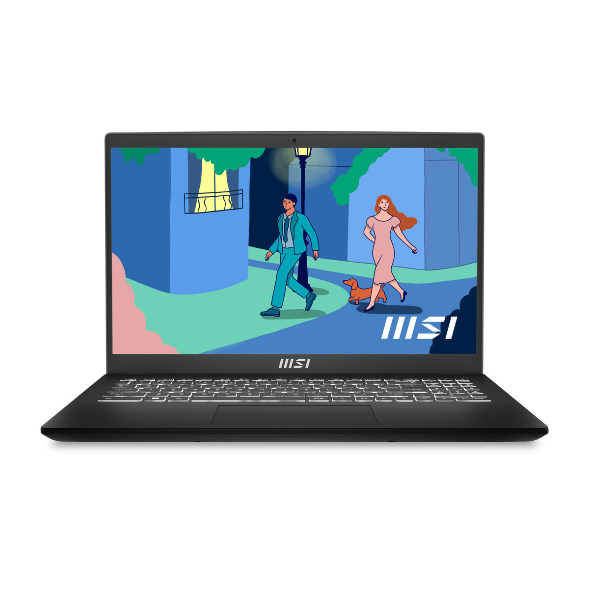 MSI Modern 15 Laptop 39.6 cm (15.6") - Full HD AMD Ryzen™ 7 7730U - 8 GB DDR4-SDRAM - 512 GB SSD - Wi-Fi 6E  - Windows 11 Home - Black