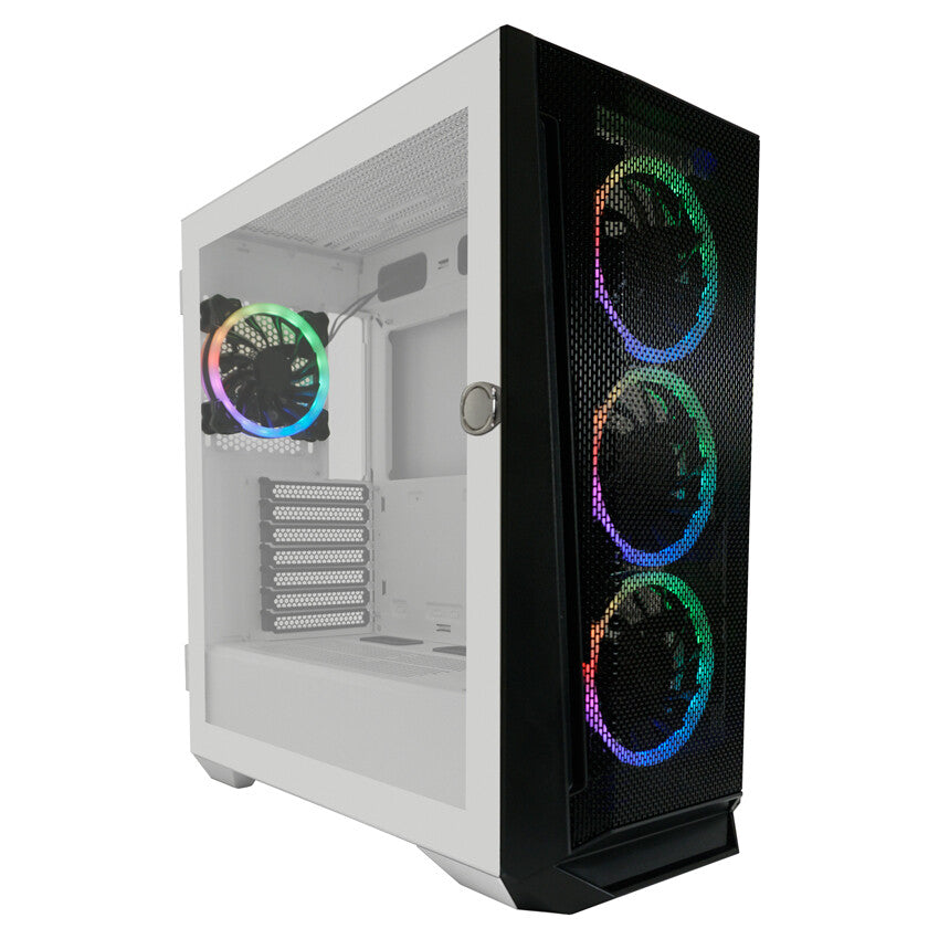 LC-Power Holo 1 X - ATX Mid Tower Case in White