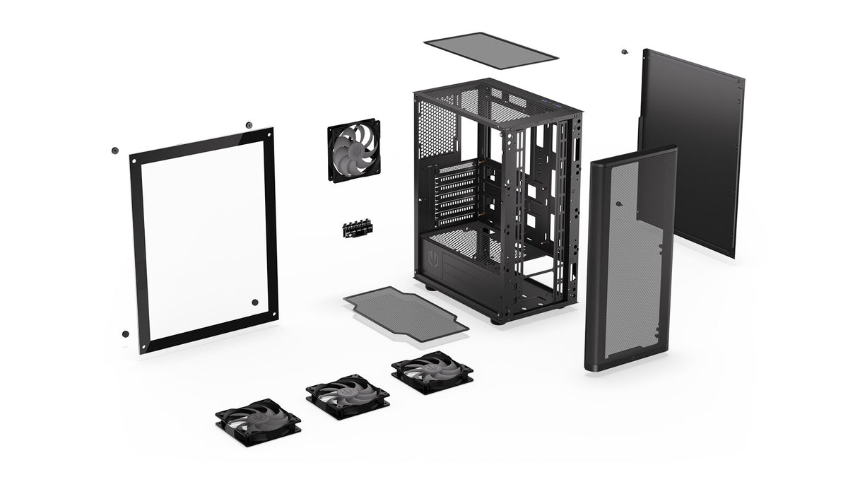 ENDORFY Ventum 200 ARGB - ATX Mid Tower Case in Black