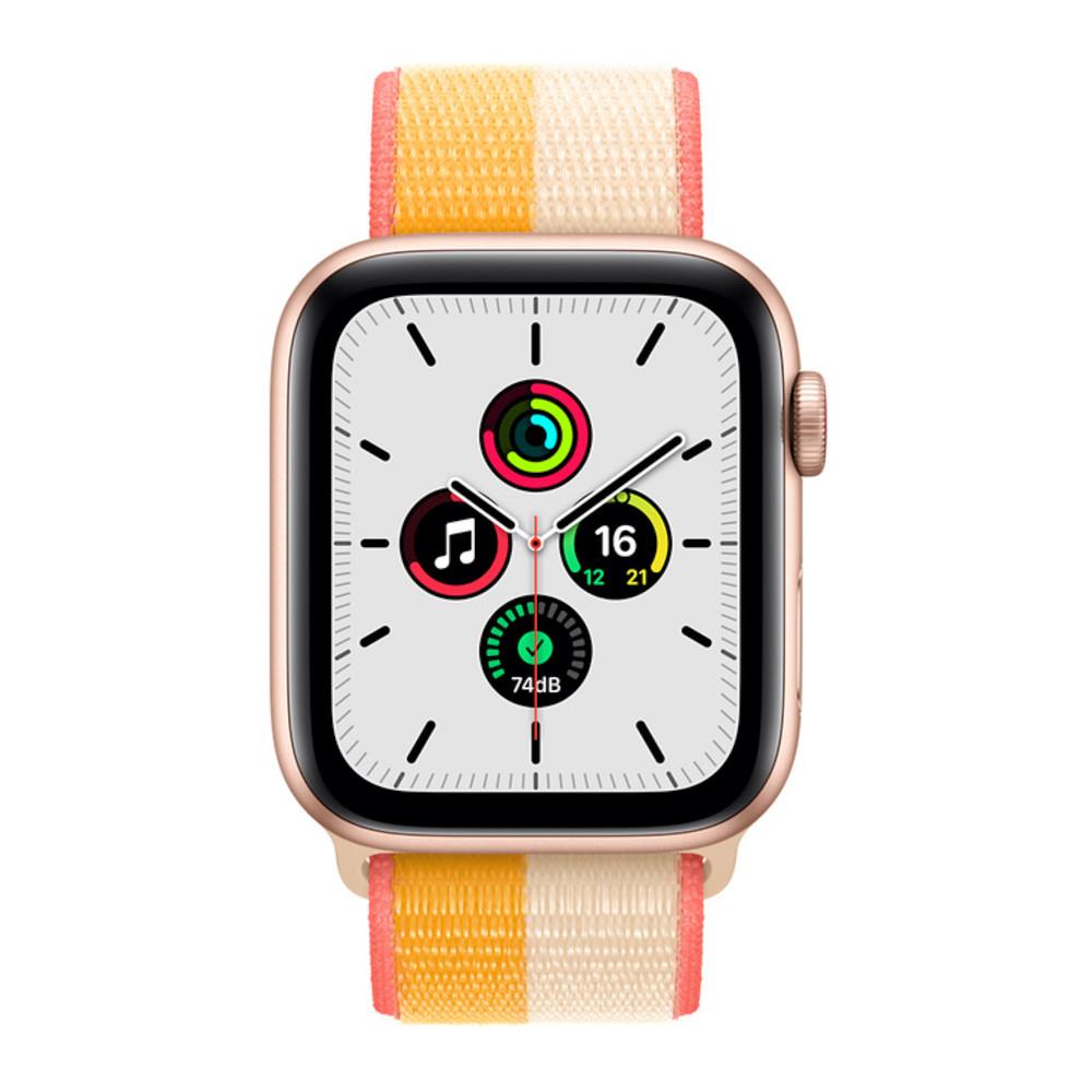 Apple Watch SE OLED 44 mm Digital 368 x 448 pixels Touchscreen 4G Gold Wi-Fi GPS (satellite)