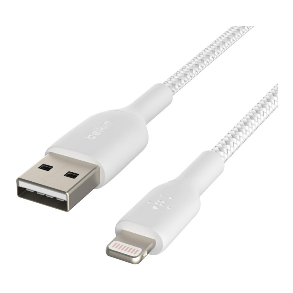 Belkin BOOSTCHARGE Braided Lightning to USB-A Cable - 3m - White