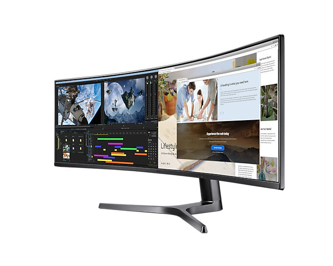 Samsung Odyssey RG90S computer monitor 124 cm (48.8") 5120 x 1440 pixels 4K Ultra HD LCD Black