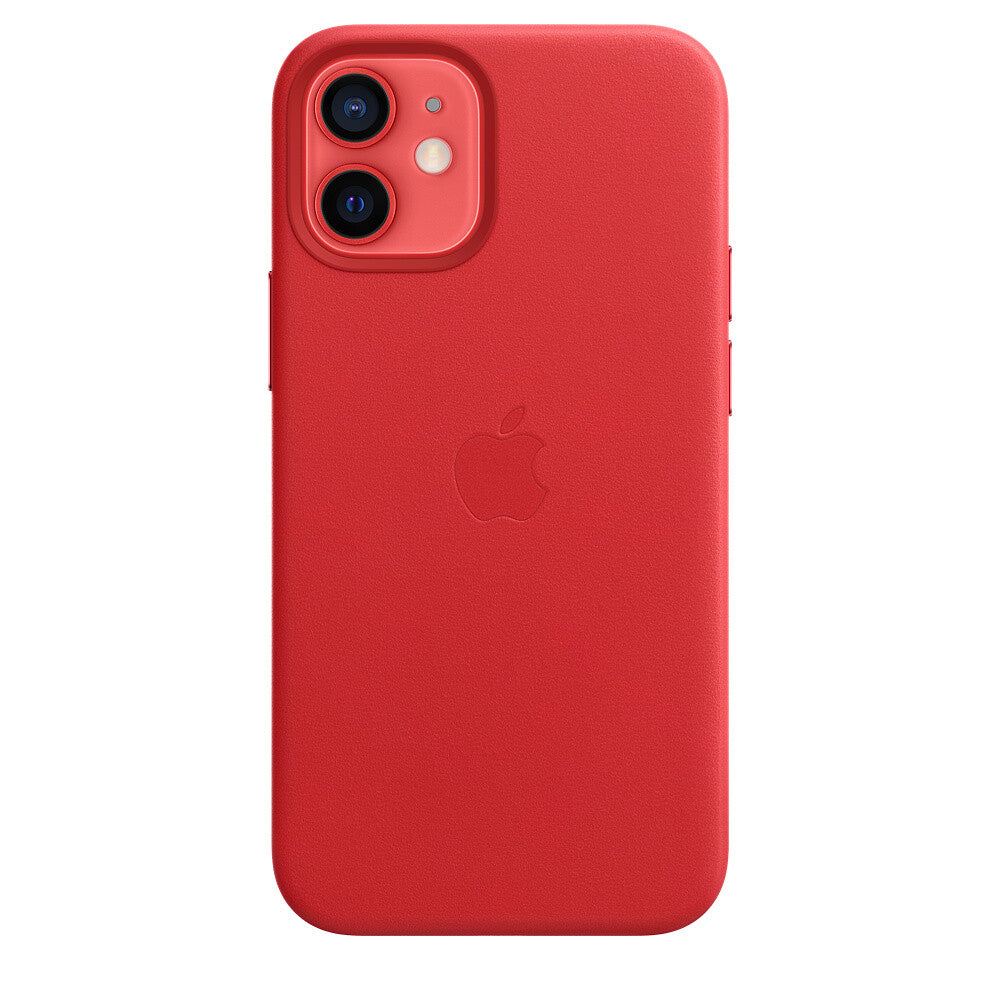 Apple MHK73ZM/A - Leather Case with MagSafe for iPhone 12 mini in (PRODUCT)RED