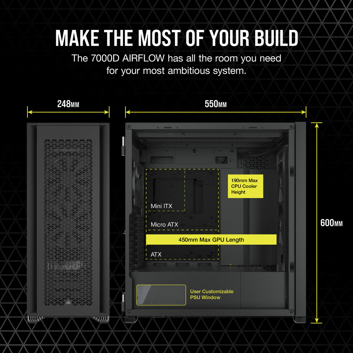 Corsair 7000D AIRFLOW - ATX Full Tower Case in Black