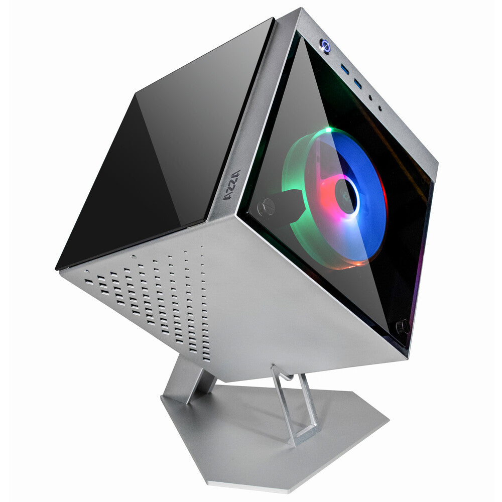 Azza CUBE MINI 805 - Mini ITX Tower Case in Silver