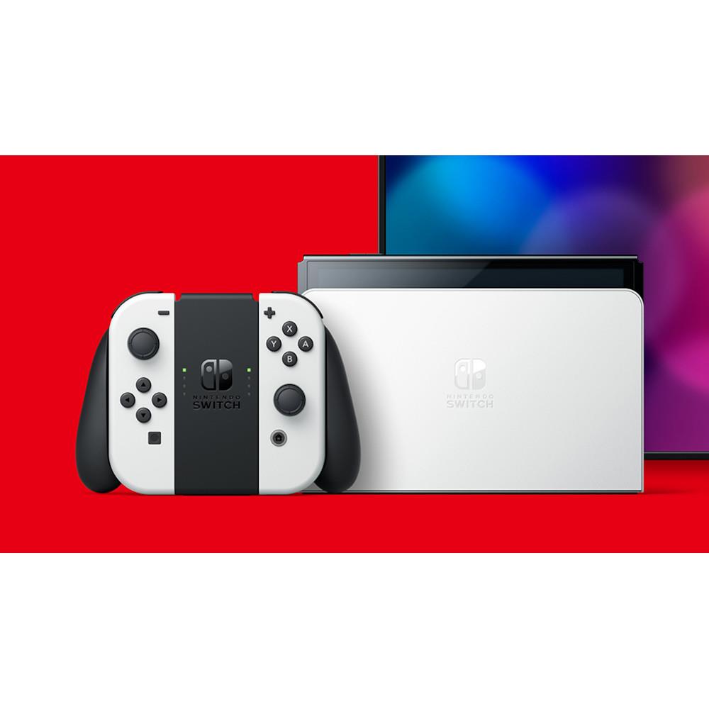 Nintendo Switch (OLED Model) - Neon Red and Blue