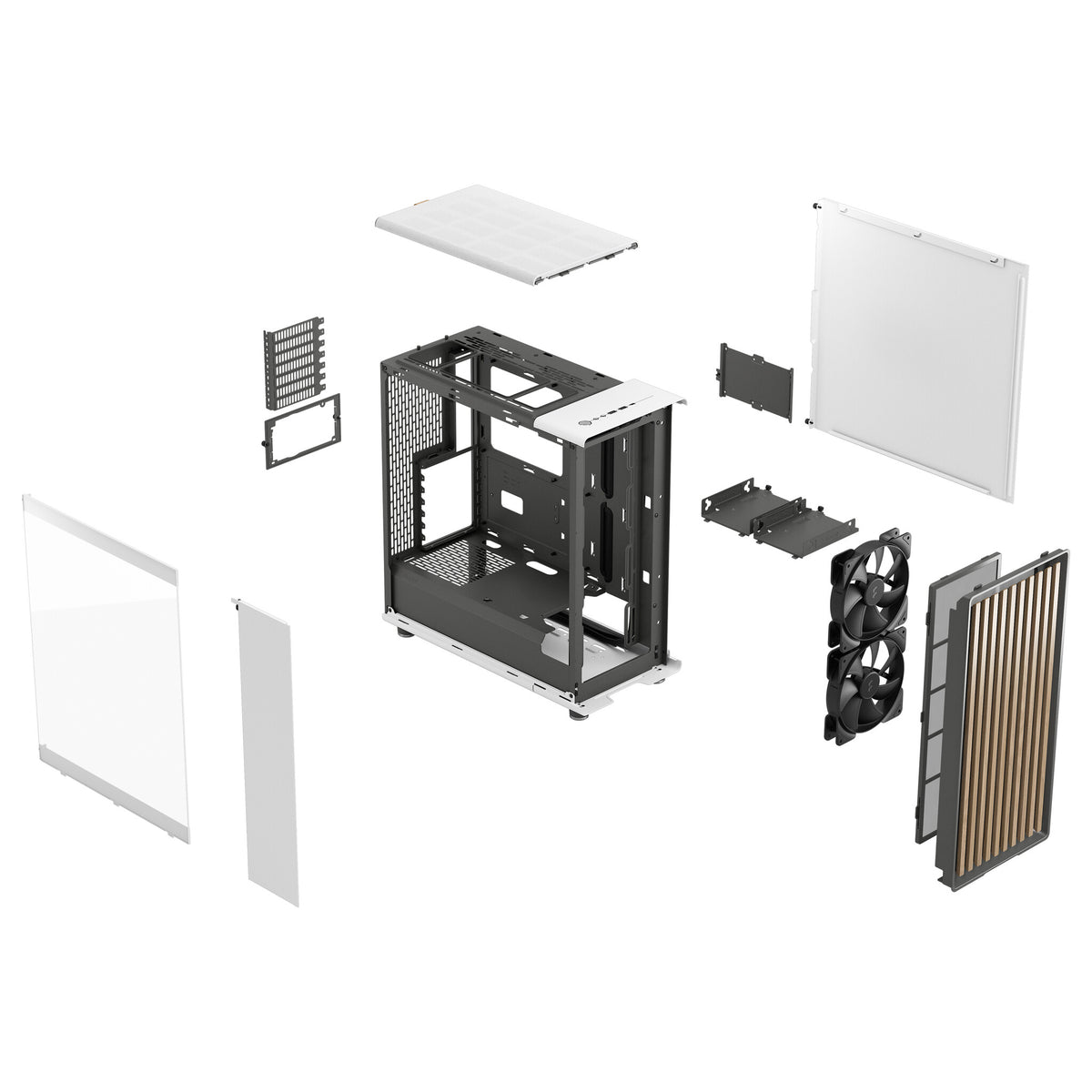Fractal Design North - ATX Mid Tower Case in White