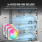 Corsair 3000D RGB AIRFLOW - ATX Mid Tower Case in White