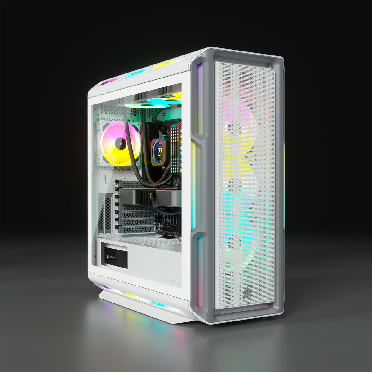 Corsair iCUE 5000T RGB - ATX Mid Tower Case in White
