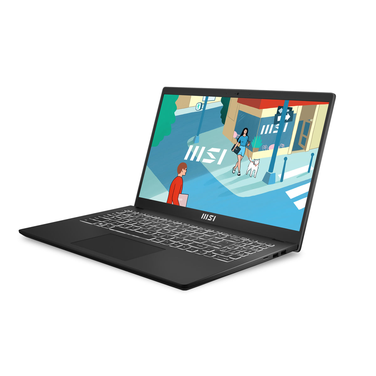 MSI Modern 15 H Laptop - 39.6 cm (15.6&quot;) - Intel® Core™ i5-13420H - 16 GB DDR4-SDRAM - 512 GB SSD - Wi-Fi 6E - Windows 11 Home - Black