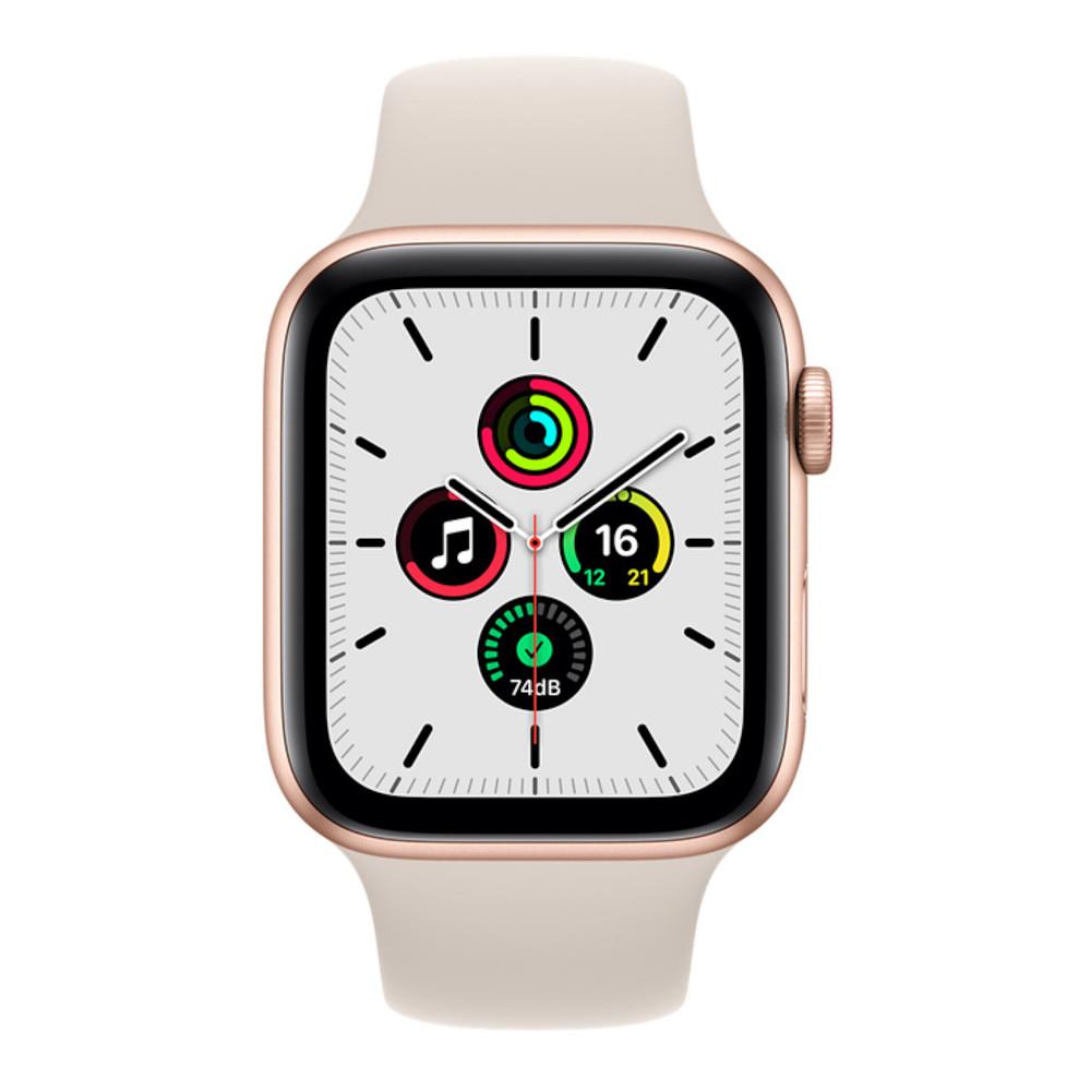 Apple Watch SE OLED 44 mm Digital 368 x 448 pixels Touchscreen 4G Gold Wi-Fi GPS (satellite)