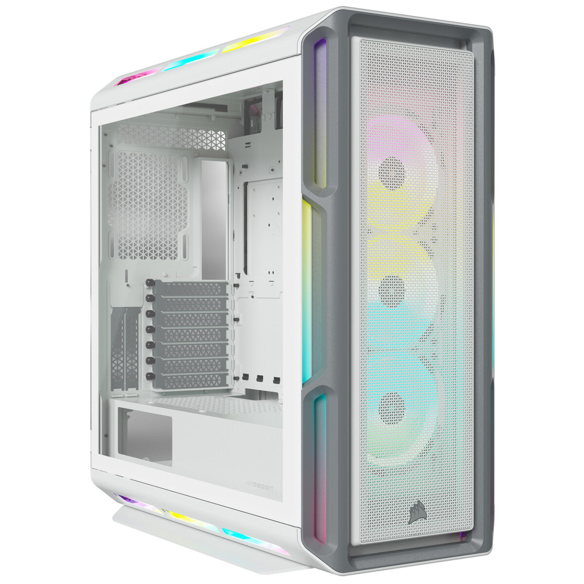 Corsair iCUE 5000T RGB - ATX Mid Tower Case in White