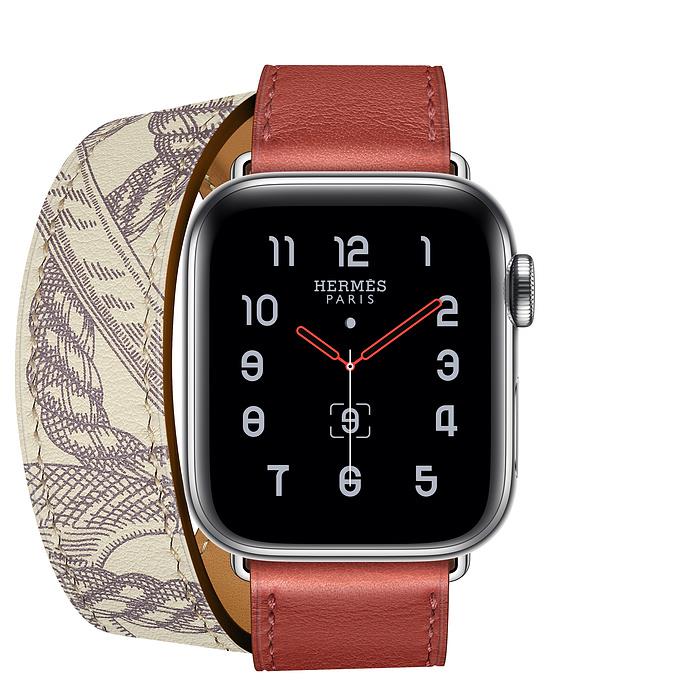 Apple Watch Series 5 - Stainless Steel - Hermes Double Tour ...