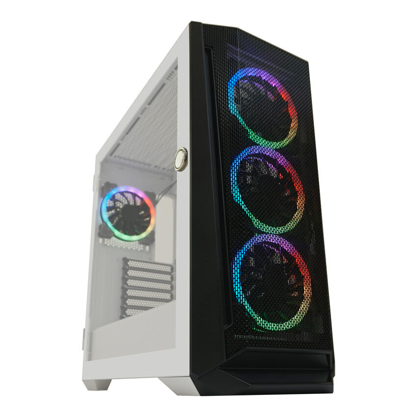 LC-Power Holo 1 X - ATX Mid Tower Case in White