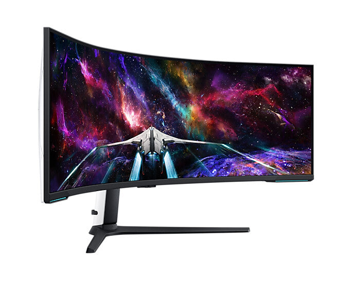 Samsung Odyssey S57CG954NU computer monitor 144.8 cm (57&quot;) 7680 x 2160 pixels 8K Ultra HD QLED Black, White