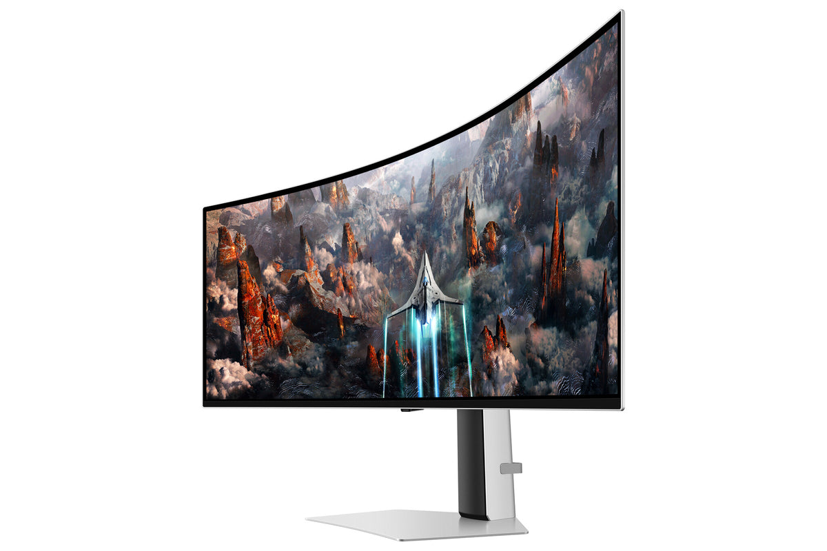 Samsung Odyssey S49CG934SU computer monitor 124.5 cm (49") 5120 x 1440 pixels DQHD OLED Silver