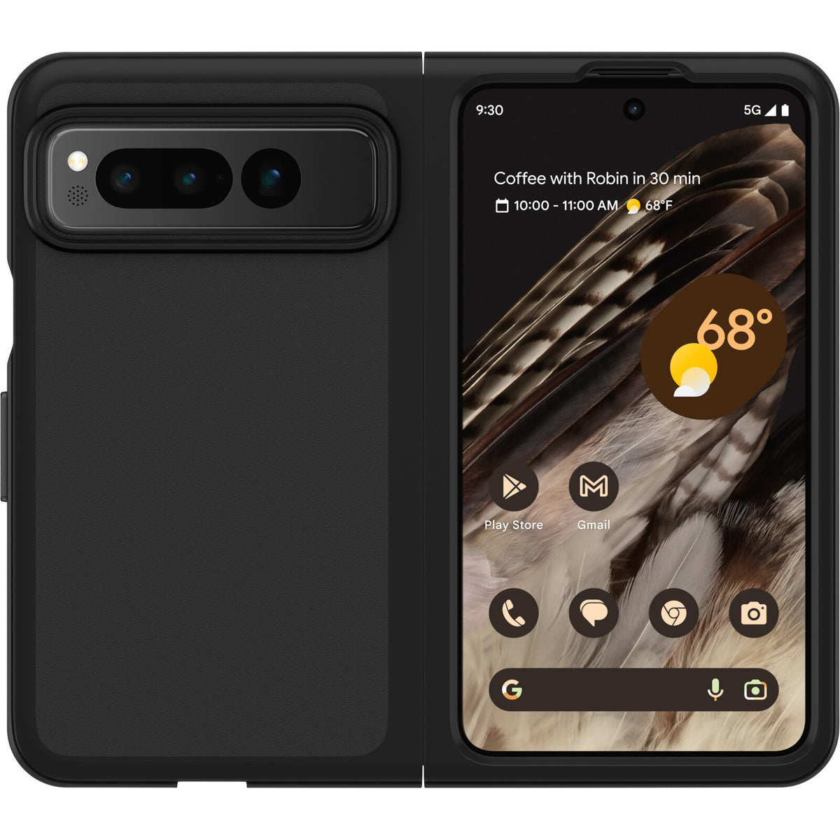 OtterBox Thin Flex Case for Google Pixel Fold in Black