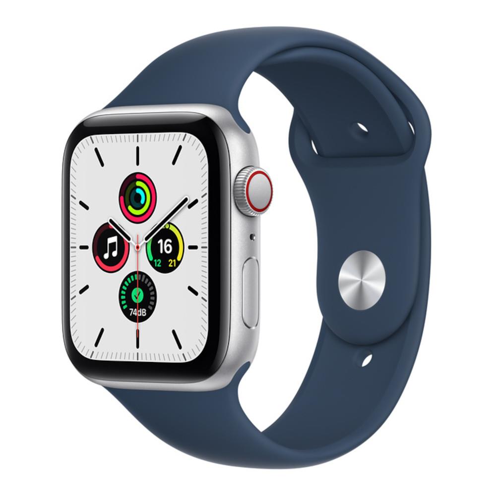 Apple Watch SE OLED 44 mm Digital 368 x 448 pixels Touchscreen 4G Silver Wi-Fi GPS (satellite)