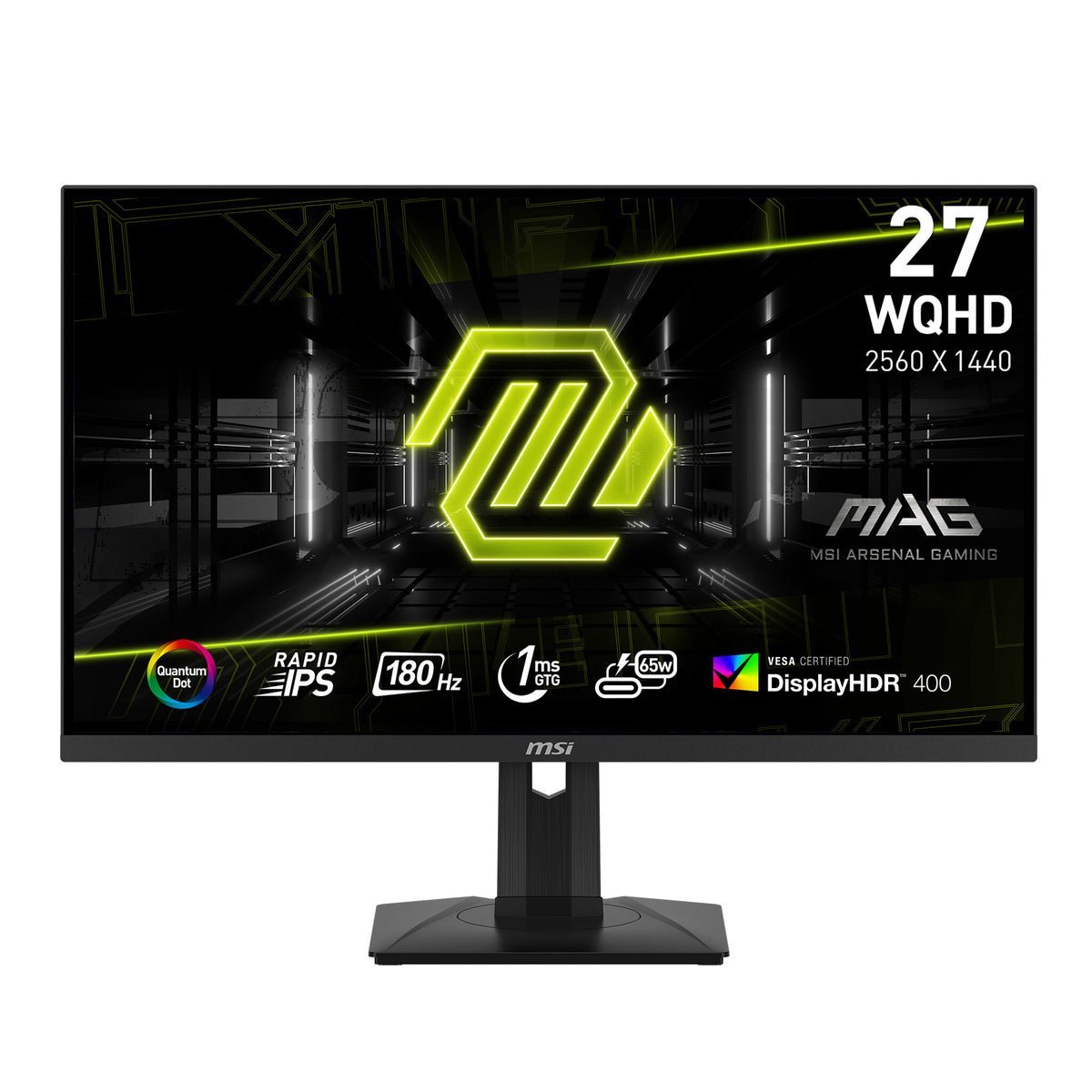 MSI MAG 274QRF QD E2 computer monitor 68.6 cm (27&quot;) 2560 x 1440 pixels Wide Quad HD LCD Black