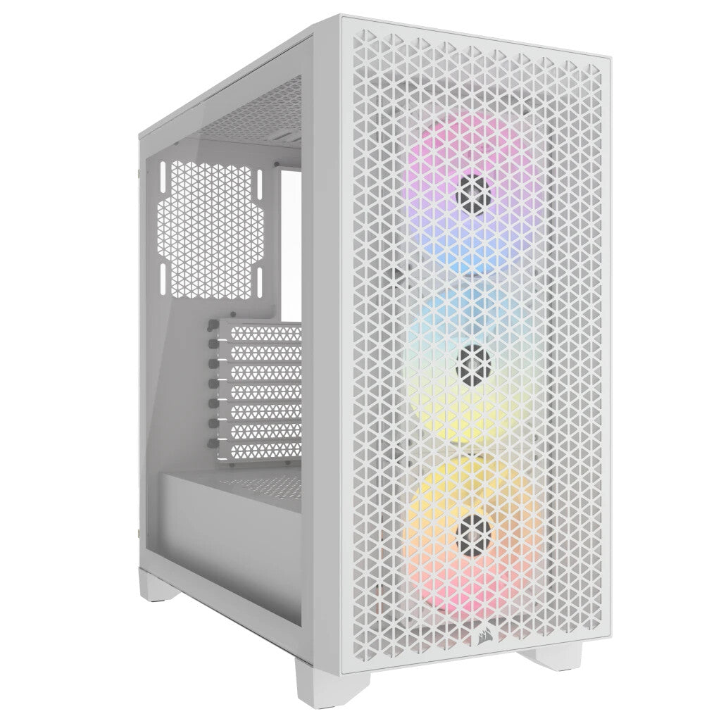 Corsair 3000D RGB AIRFLOW - ATX Mid Tower Case in White