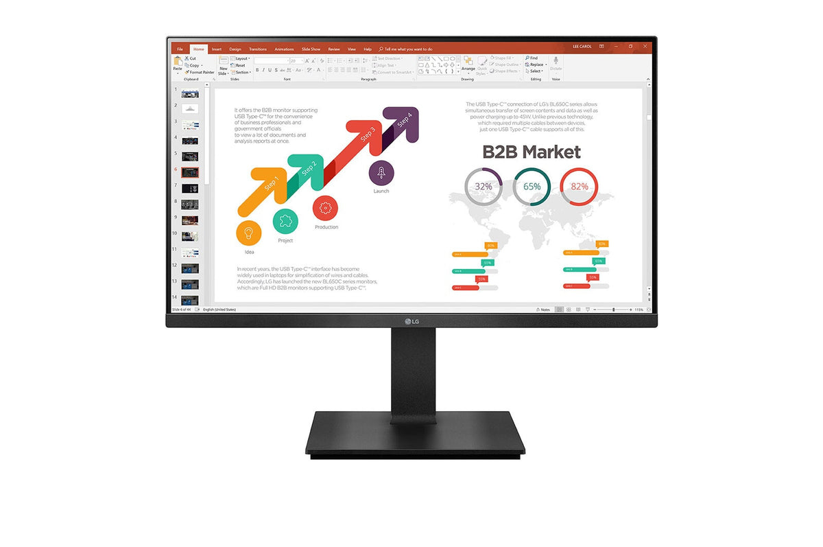 LG 24BP45SP-B - 60.5 cm (23.8") - 1920 x 1080 pixels FHD LED Monitor