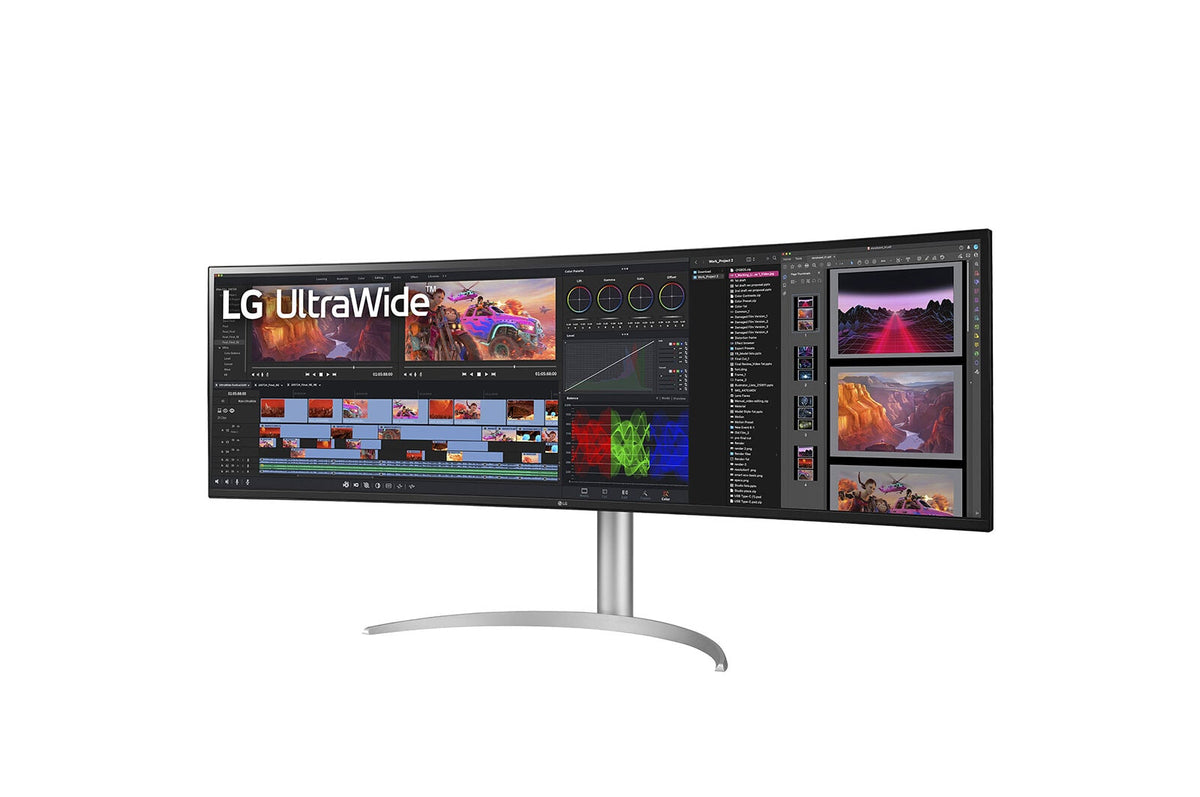 LG 49WQ95X-W computer monitor 124.5 cm (49&quot;) 5120 x 1440 pixels UltraWide Dual Quad HD White