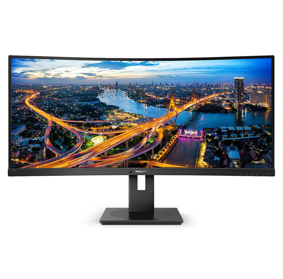 Philips B Line 346B1C/00 computer monitor 86.4 cm (34") 3440 x 1440 pixels Quad HD LCD Black