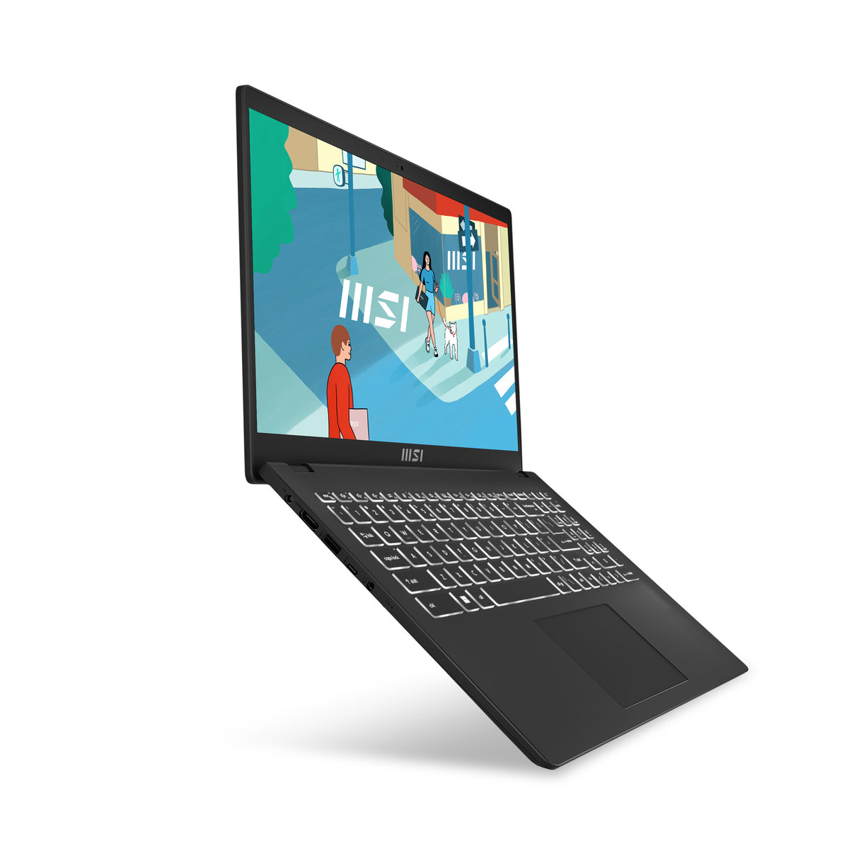 MSI Modern 15 H Laptop - 39.6 cm (15.6&quot;) - Intel® Core™ i5-13420H - 16 GB DDR4-SDRAM - 512 GB SSD - Wi-Fi 6E - Windows 11 Home - Black