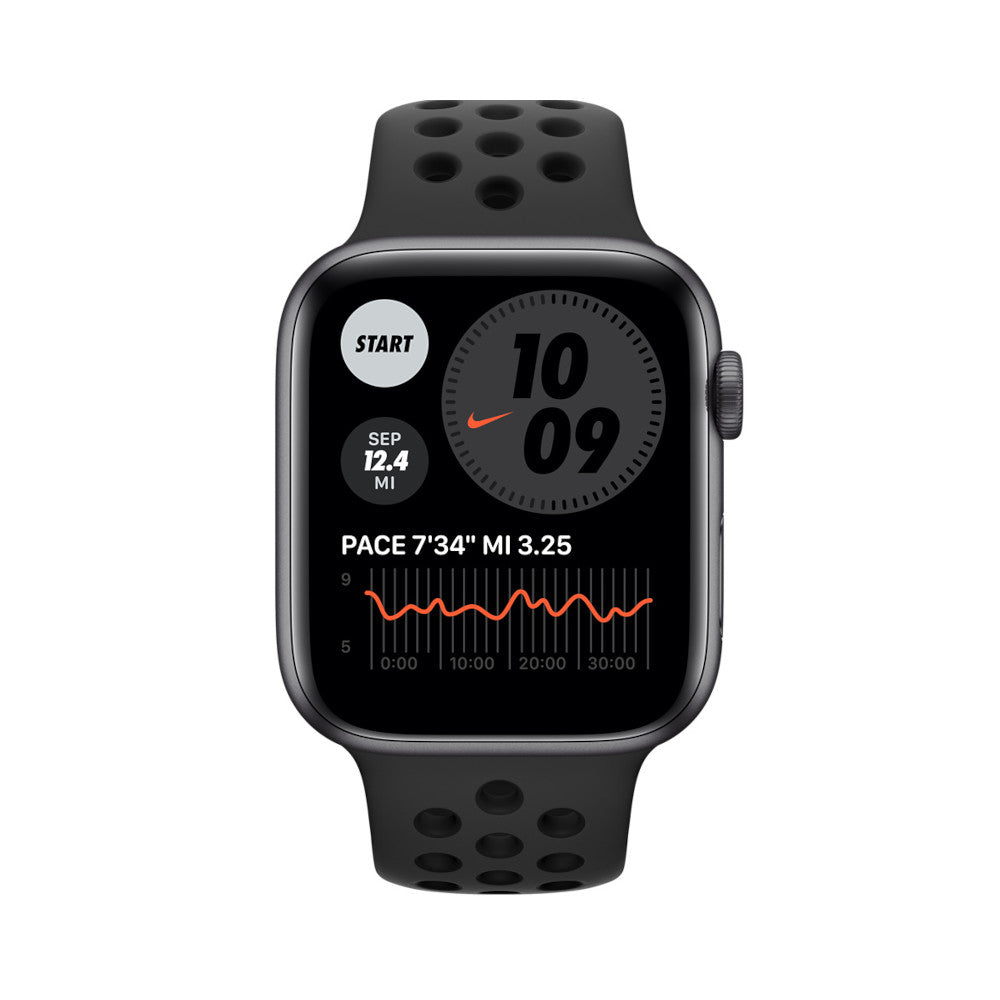 Apple Watch Series 6   Space Grey Aluminum with Black Nike Sports