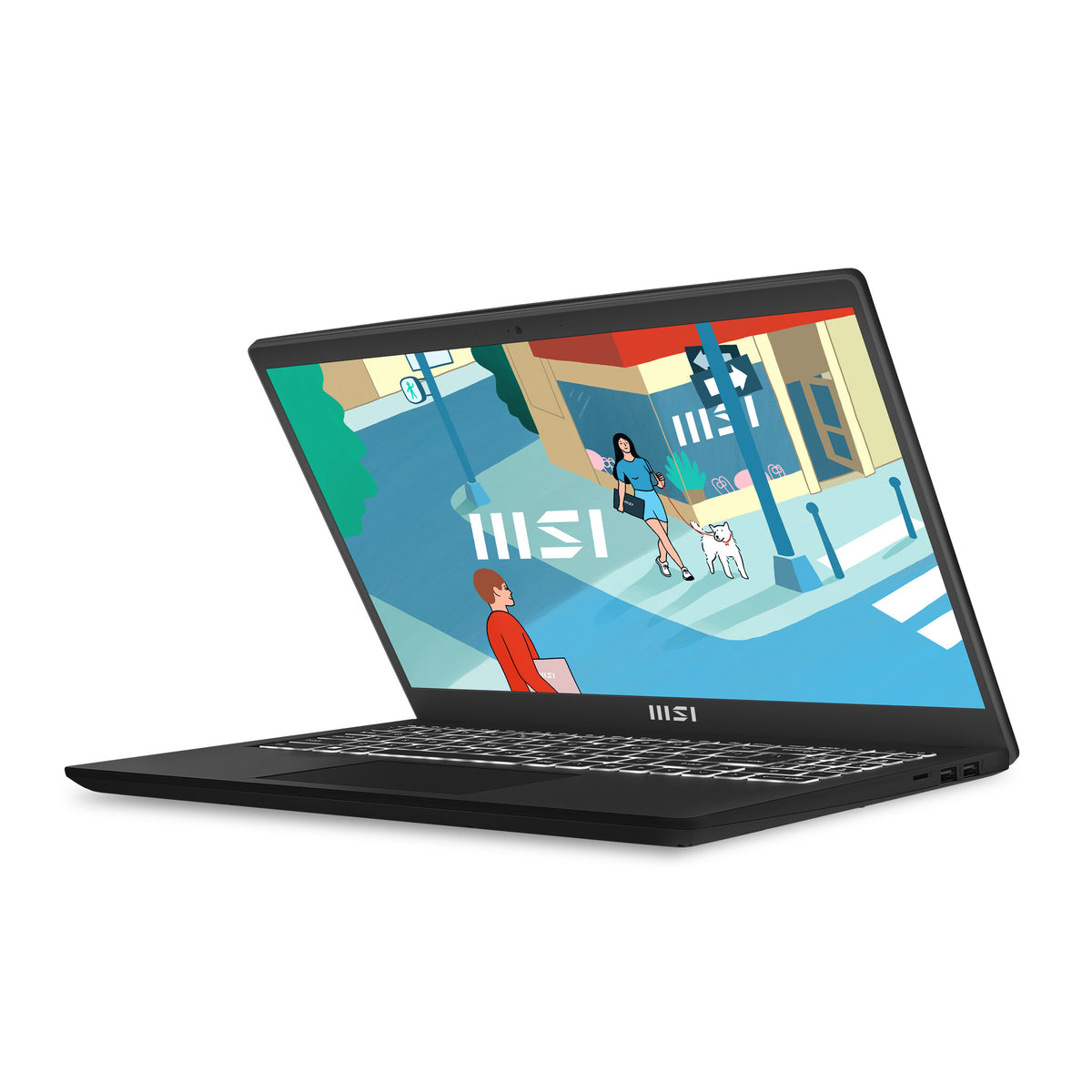 MSI Modern 15 H Laptop 39.6 cm (15.6&quot;) - Full HD Intel® Core™ i5-13420H - 16 GB DDR4-SDRAM - 512 GB SSD - Wi-Fi 6E - Windows 11 Home - Black