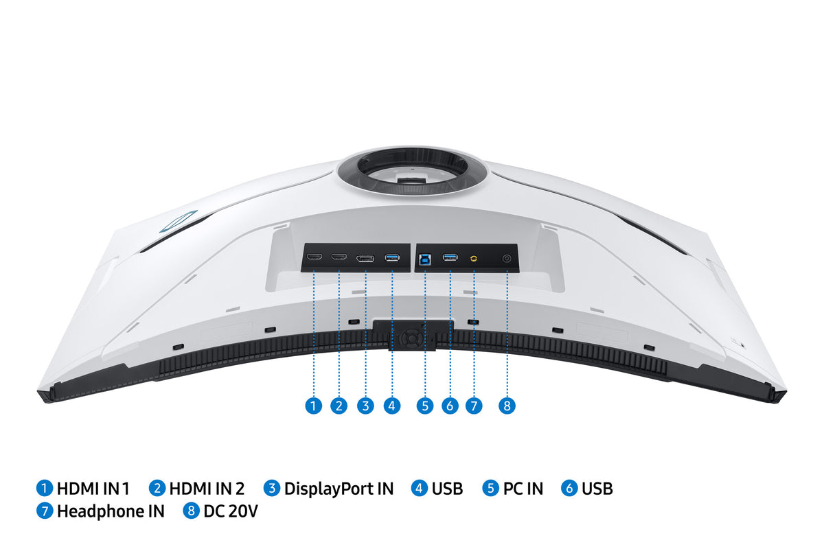 Samsung Odyssey LS32BG850NPXXU computer monitor 81.3 cm (32") 3840 x 2160 pixels 4K Ultra HD LCD White
