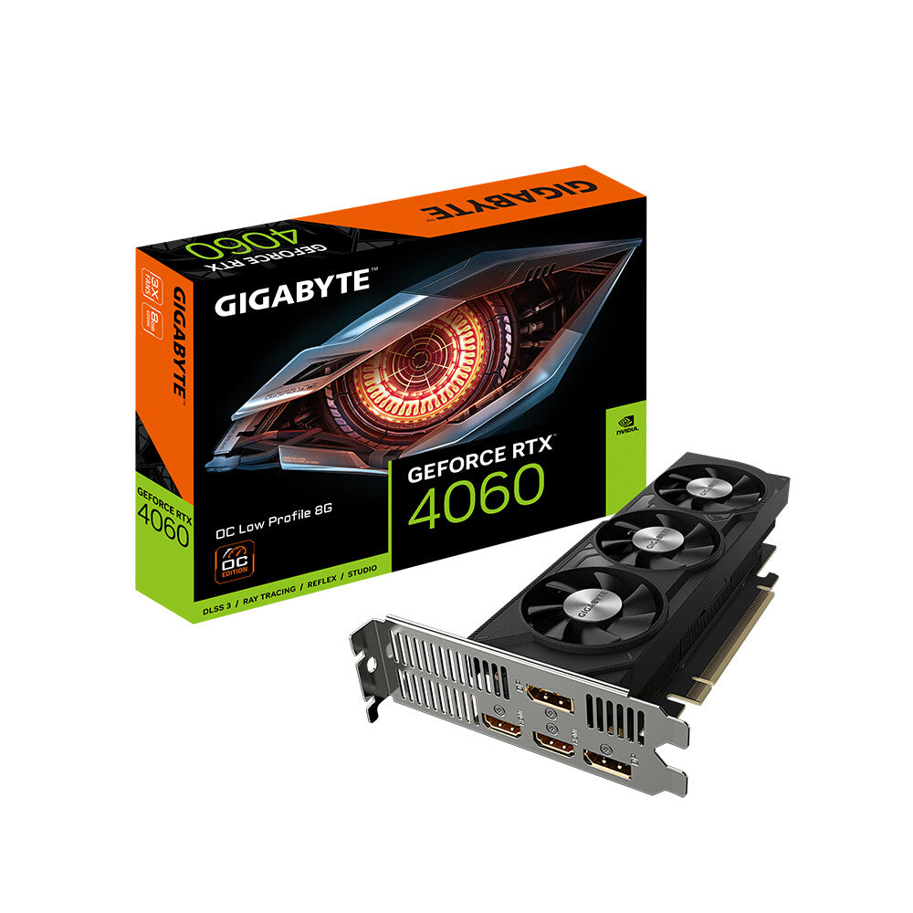 Gigabyte OC Low Profile - 8G NVIDIA GDDR6 GeForce RTX 4060 graphics card