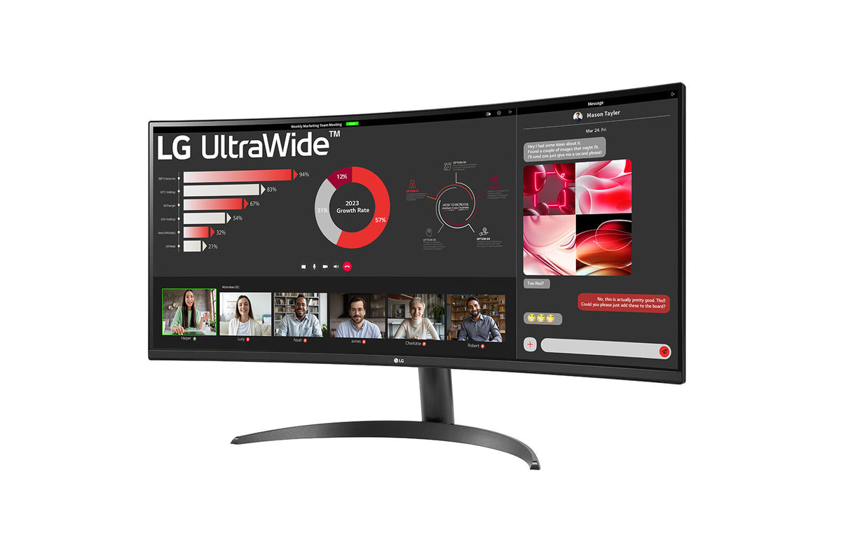 LG 34WR50QC-B - 86.4 cm (34") - 3440 x 1440 pixels QHD LCD Monitor