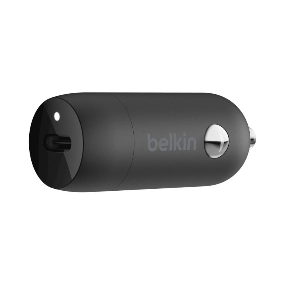 Belkin BOOSTCHARGE 18W USB-C Car Charger with USB-C to Lightning Cable