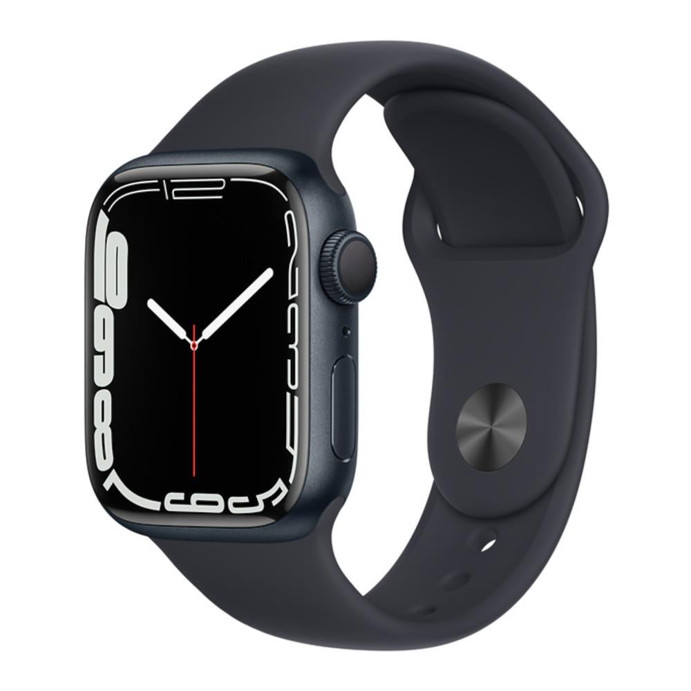 Apple Watch Series 7 GPS + Cellular 41mm Midnight Aluminium Case with Midnight Sport Band