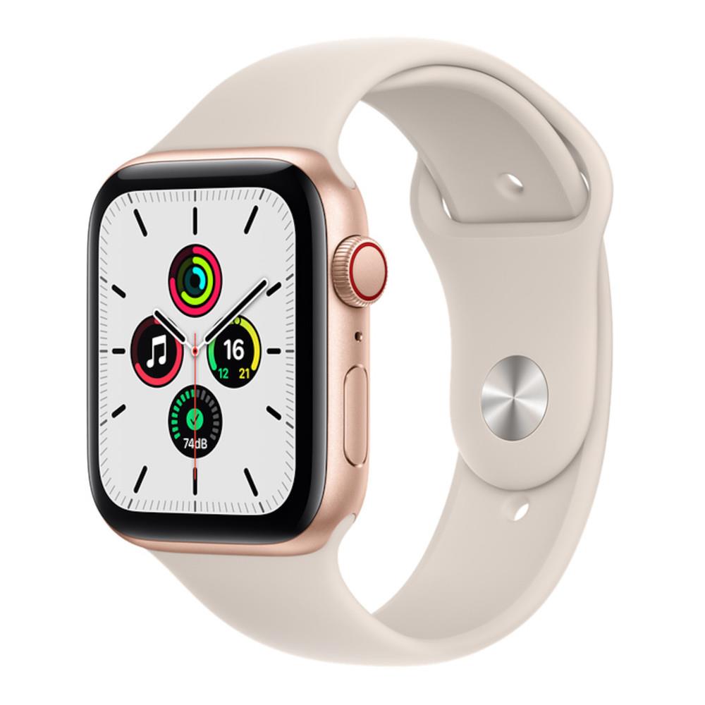 Apple Watch SE OLED 44 mm Digital 368 x 448 pixels Touchscreen 4G Gold Wi-Fi GPS (satellite)